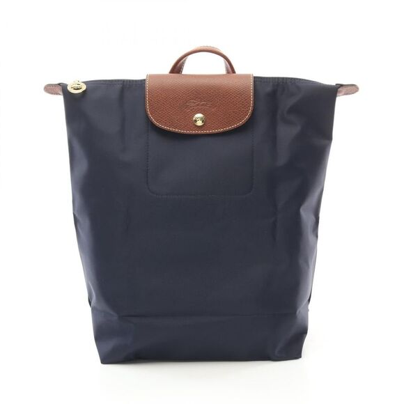Longchamp Le Pliage Original Fabric Leather Backpack - Picture 1 of 5